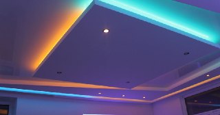 Натяжной потолок с подсветкой Белорецк, цена от 2068 руб.